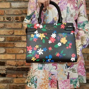 Kate Spade Staci Sailing Floral Medium Satchel